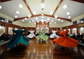 Real Whirling Dervish Ceremony in a Monastery